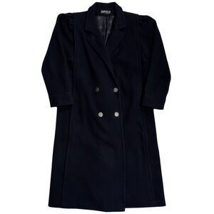 Vintage Jofeld Wool Overcoat Women's Size L Long Winter Career Business Preppy